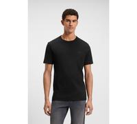 BOSS T-shirt in cotone slub con dettaglio logo - Style Tegood, 50508243 Nero XL
