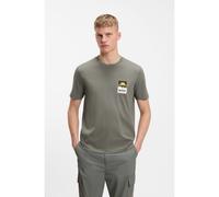 BOSS T-shirt in jersey di cotone con grafica con logo - Style Te_Plain, 50556023 Grigio XL