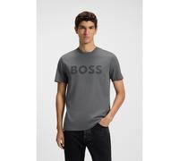 BOSS T-shirt in jersey di cotone con logo stampato in gomma - Style Thinking 1, 50481923 Grigio L