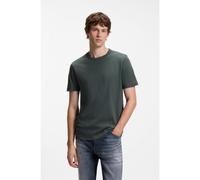 BOSS T-shirt in jersey di cotone con logo - Style Tegood, 50508243 Verde scuro XL