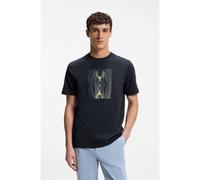 BOSS T-shirt in jersey di cotone con stampa grafica - Style Te_Creature, 50561861 Blu scuro M
