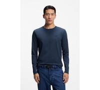 BOSS T-shirt in jersey di cotone con toppa con logo - Style Tacks, 50512111 Blu scuro S