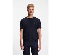 BOSS T-shirt in jersey di cotone con toppa con logo - Style Tales, 50508584 Blu scuro 4XL