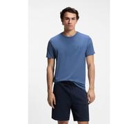 BOSS T-shirt in jersey di cotone con toppa con logo - Style Tales, 50508584 Blu XL