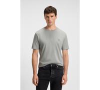 BOSS T-shirt in jersey di cotone con toppa con logo - Style Tales, 50508584 Grigio chiaro XS