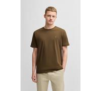 BOSS T-shirt in jersey di cotone con toppa con logo - Style Tales, 50508584 Marrone scuro L