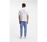 BOSS T-shirt in mesh di cotone con grafica ricamata - Style TS_Member Mesh 1, 50561775 Bianco S