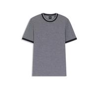 BOSS T-shirt in piqué di cotone con logo - Style H-Thompson 141, 50549210 Blu S
