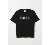 BOSS T-shirt per bambini in jersey di cotone con logo a contrasto - Style J25P24/09B04A, J25P24 Nero 114