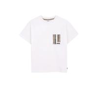 Boss T-shirt manica corta bambino con taschino logato bianco