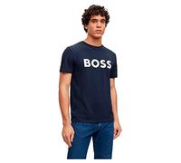 BOSS T-Shirt Manica Corta da Uomo Marchio, Modello Thinking 1 50481923, Realizzato in Cotone. M Blu Blu Scuro