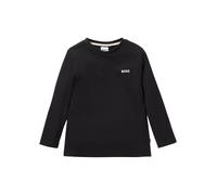 Boss T-shirt manica lunga con mini logo nero