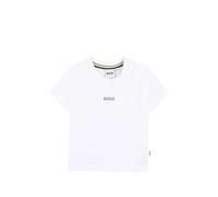 BOSS T-shirt in cotone per bambini con grafica con logo sulla parte posteriore - Style J52891/10P02A, J52891 Bianco 94