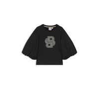 BOSS T-shirt per bambini con maniche a sbuffo e monogramma Double B - Style J52424/09B04A, J52424 Nero 138