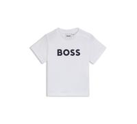 BOSS T-shirt per bambini in cotone con logo stampato - Style J05P12/09B03A, J05P12 Bianco 74