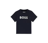 BOSS T-shirt per bambini in cotone con logo stampato - Style J05P12/09B03A, J05P12 Blu scuro 74