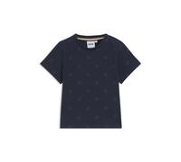 BOSS T-shirt per bambini in cotone con monogramma Double B all-over - Style J52115/84902A, J52115 Blu scuro 94