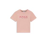 BOSS T-shirt per bambini in cotone elasticizzato con logo stampato - Style J52426/44S04A, J52426 Rosa chiaro 162