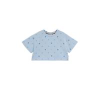 BOSS T-shirt per bambini in cotone elasticizzato con monogrammi Double B - Style J52151/88708A, J52151 Celeste 138