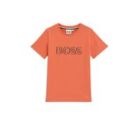 BOSS T-shirt per bambini slim fit in cotone con logo stampato - Style J52034/41512A, J52034 Arancione 150