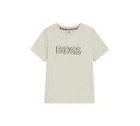 BOSS T-shirt per bambini slim fit in cotone con logo stampato - Style J52034/41512A, J52034 Beige chiaro 102