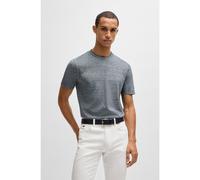 BOSS T-shirt regular fit in cotone e lino - Style H-Thompson 28, 50537488 Grigio L