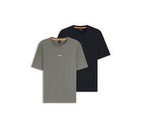 BOSS T-shirt relaxed fit di cotone elasticizzato in confezione da due - Style 2 Pack TChup, 50565832 Blu scuro M