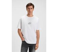 BOSS T-shirt relaxed fit in cotone con grafica con logo - Style Te_voyage, 50546370 Bianco XXXL