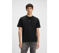 BOSS T-shirt relaxed fit in cotone elasticizzato con logo stampato - Style TChup, 50473278 Nero XXXL