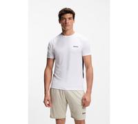 BOSS T-shirt slim fit ad asciugatura rapida con elasticità quattro vie - Style TS_TOC Spin CB, 50554544 Bianco S