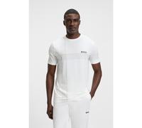 BOSS T-shirt slim fit dinamica in jersey elasticizzato con sistema di gestione dell'umidità - Style Tee Check TOC, 50543330 Bianco XXL