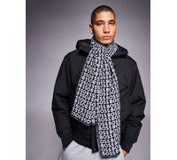 BOSS - Tadic - Sciarpa blu navy con stampa del logo One Size