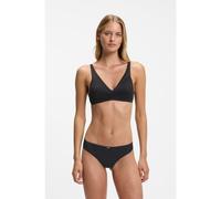 BOSS Tanga con rifiniture in pizzo - Style THONG_B LACE, 50566686 Nero M