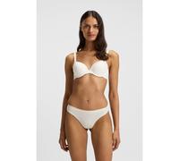 BOSS Tanga in cotone elasticizzato in confezione da tre - Style 3P THONG, 50510030 Beige chiaro XS