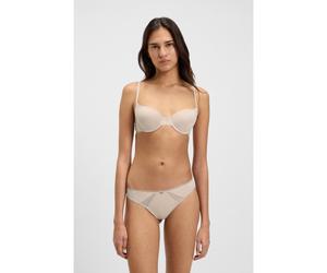 BOSS Tanga in microfibra con inserti in pizzo - Style THONG_B.PURE, 50545055 Beige chiaro S