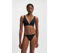 BOSS Tanga in pizzo con monogrammi e dettaglio con logo - Style STRING B LACE, 50520383 Nero M