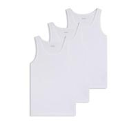 Hugo Boss Canotte intime Style Tank Top 3P Classic Cotone, loghi ricamati Confezione 3 Bianco S