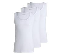 BOSS Canotte Uomo TankTop3P RibClassic 50542132 cotone, loghi ricamati, confezione da 3 Bianco L