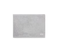 BOSS Tappetino da bagno in cotone con logo ricamato a contrasto - Style EDGE White Bath mat 050, BMAT-EDGE Argento ONESI