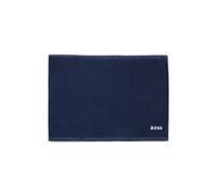 BOSS Tappetino da bagno in cotone con logo ricamato a contrasto - Style EDGE White Bath mat 050, BMAT-EDGE Blu scuro ONESI