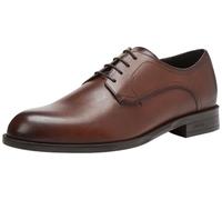 BOSS Scarpe Derby in pelle con particolari impunture - Style Tayil_Derb_bunl, 50541701 Marrone 45.5