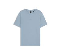 BOSS T-shirt in cotone elasticizzato con logo a contrasto - Style TChup, 50473278 Celeste XXL