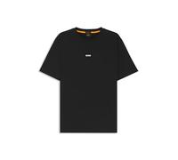 Hugo Boss T-shirt Tchup in cotone elasticizzato con logo - Nero 2XL da uomo