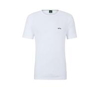 BOSS Tee Curved T-Shirt, White100, XL Uomo