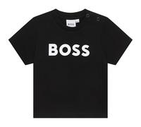 BOSS - Tee Shirt Nero 100% Cotone 12MESI