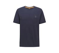 BOSS T-shirt in cotone slub con dettaglio logo - Style Tegood, 50508243 Blu scuro S