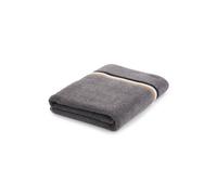 BOSS Telo da bagno in terry di cotone con nastro con righe esclusive - Style BLINEA Magnet Bath sheet 090/150, BSHT-BLINEA Grigio ONESI