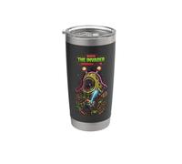 Boss The Invader Arcade Retro Beast Game Design Bicchiere termico in acciaio inox doppia parete