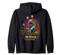Boss The Invader - Design Retro Pixel Art Gaming Felpa con Cappuccio