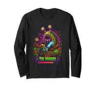 Boss The Invader - Design Retro Pixel Art Gaming Maglia a Manica